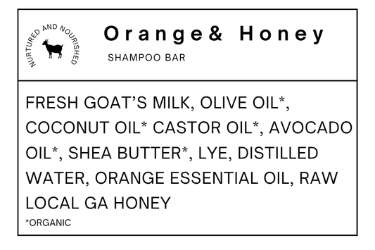 Orange and Honey Shampoo Bar