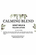 Calming Blend Goat Milk and Tallow