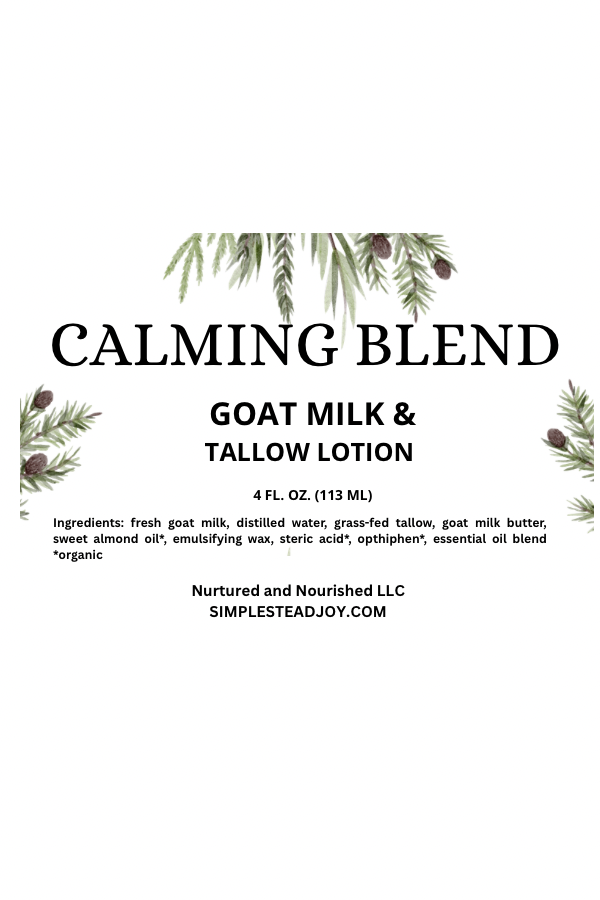 Calming Blend Goat Milk and Tallow