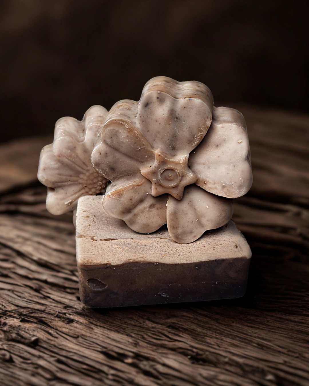 Vanilla Coffee Flower Scrub Bar